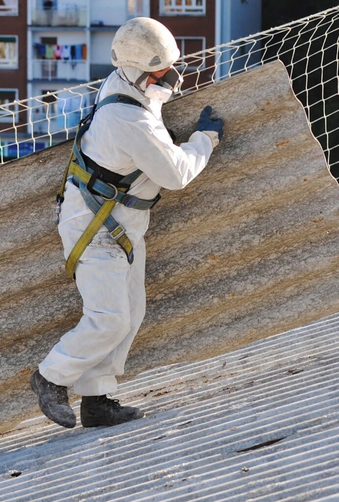 Abestentfernung am Dach