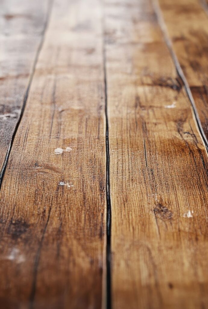 Boden mit Ritzen und Schädlingen